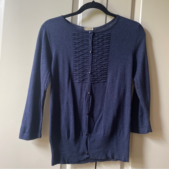 sestow Tops - Blue Top Shell and Cardigan matching set
